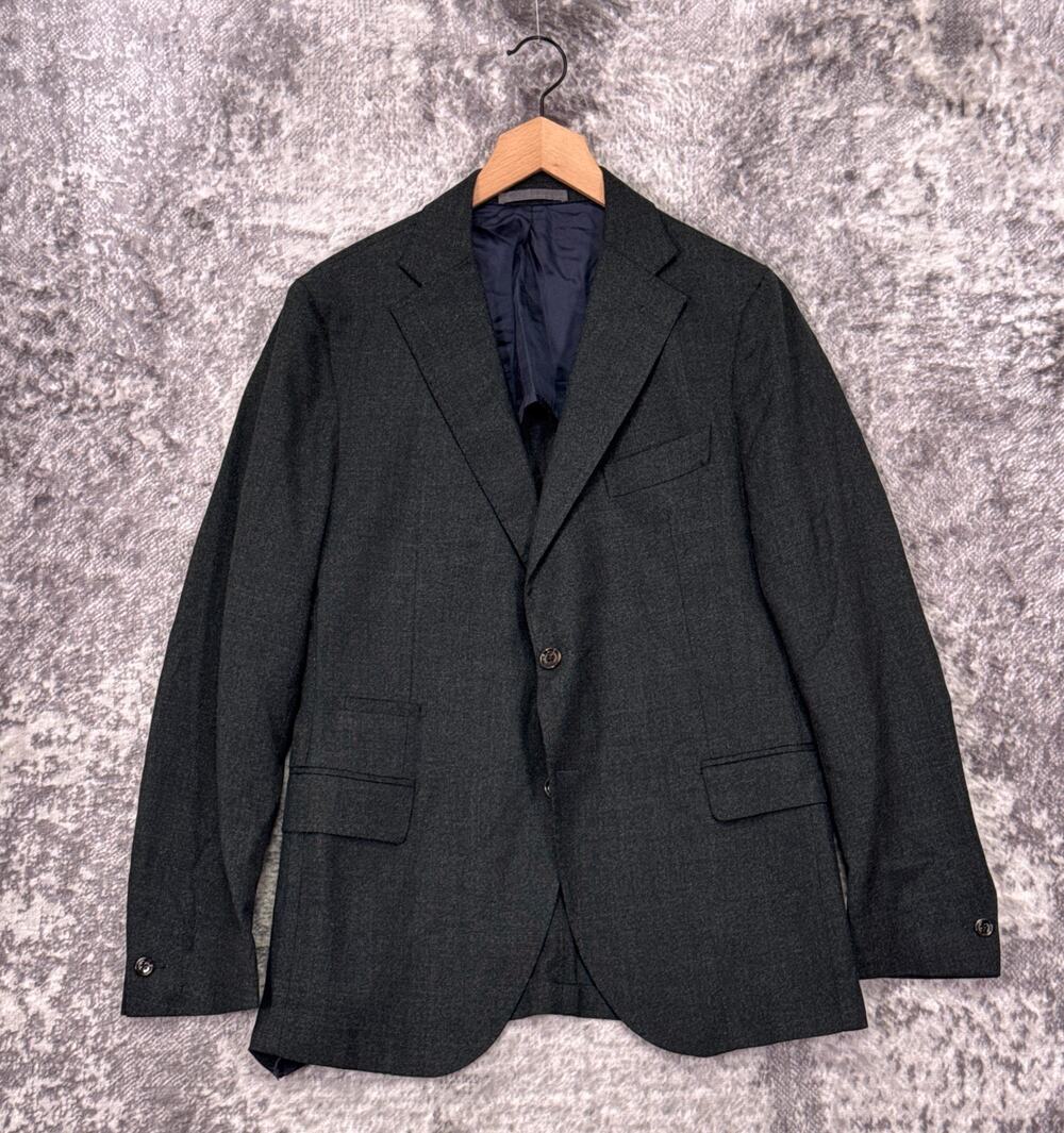 Eleventy Blazer 50 / 40 R Mens Gray Wool Platinum Collection Sport Coat Jacket